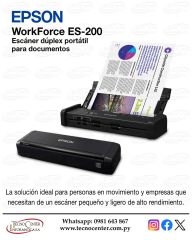 Escáner Portátil Dúplex Epson WorkForce ES-200